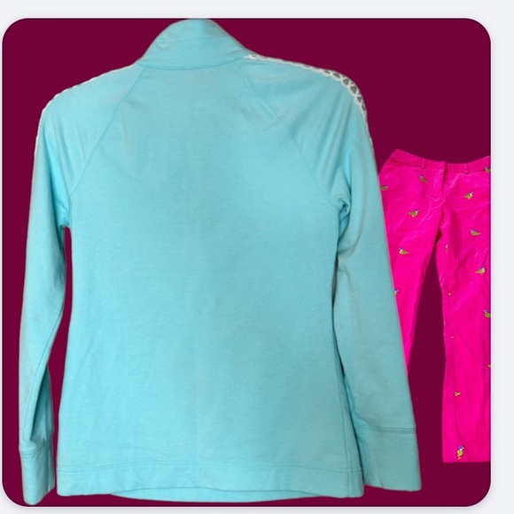 Lilly Pulitzer Skipper Popover UPF Turquoise XXS - Picture 4 of 4